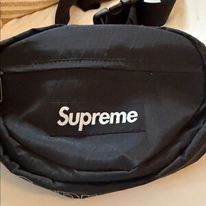 Supreme Classic Black Belt Bag